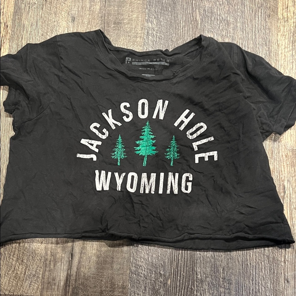 Prince Peter Collection Black Jackson Hole Wyoming Graphic Tee